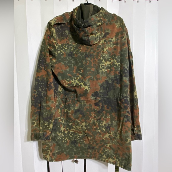 RARE Olive Green Military Germany Flag Jacket - Picture 2 of 3